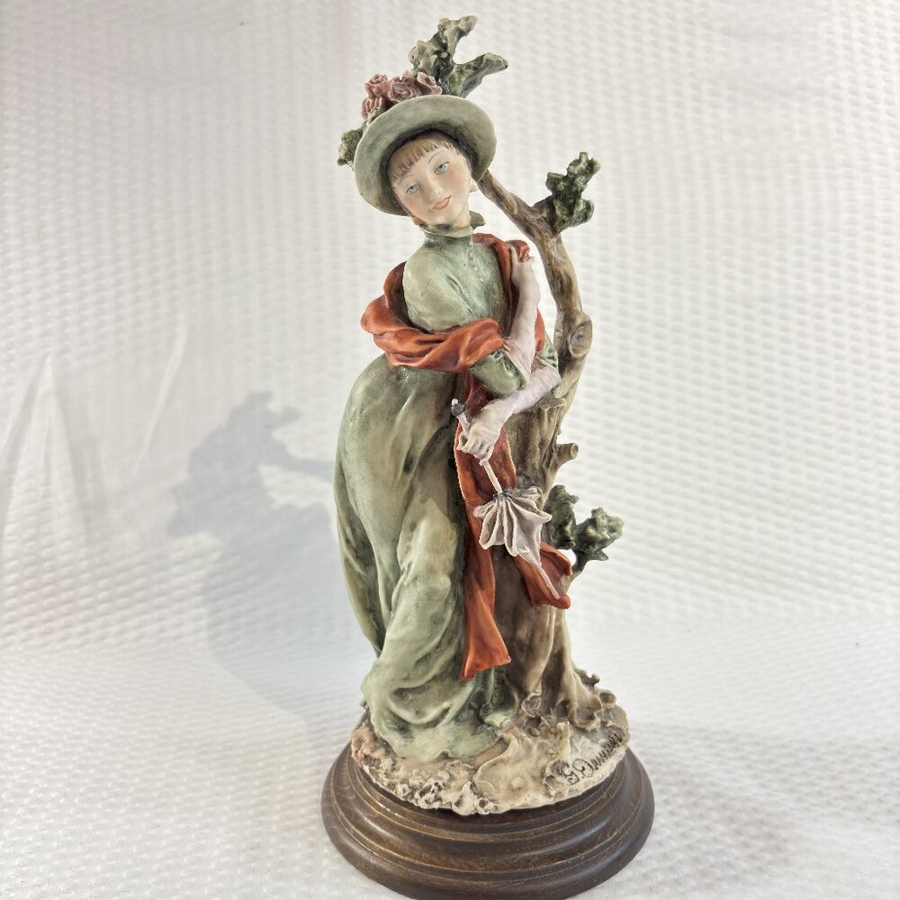 Giuseppe Armani Claire Lady with Umbrella Multicolor Figurine